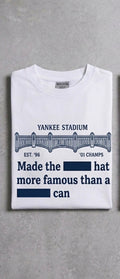 Jay-Z / Yankee Stadium “Yankee hat” T-Shirt Boxy Tee order one size up for loose fit